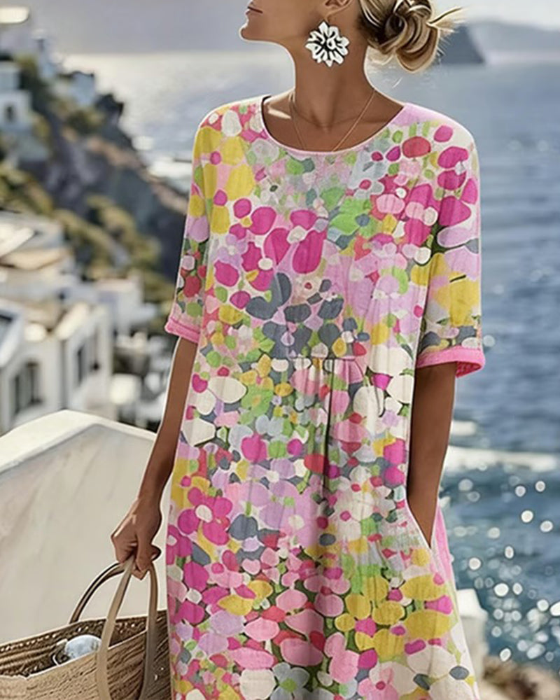 Fiori | Vestido holgado estampado