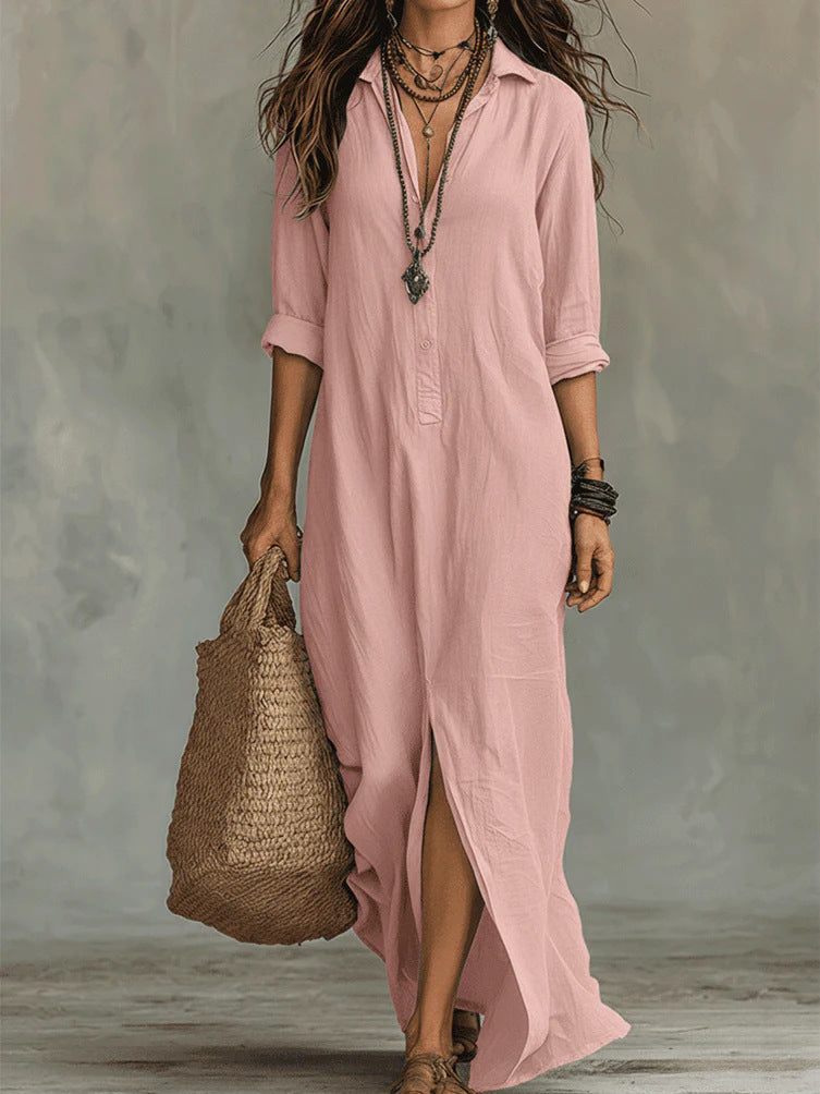 Luna | Vestido largo cómodo con una silueta favorecedora y versátil para el día a día