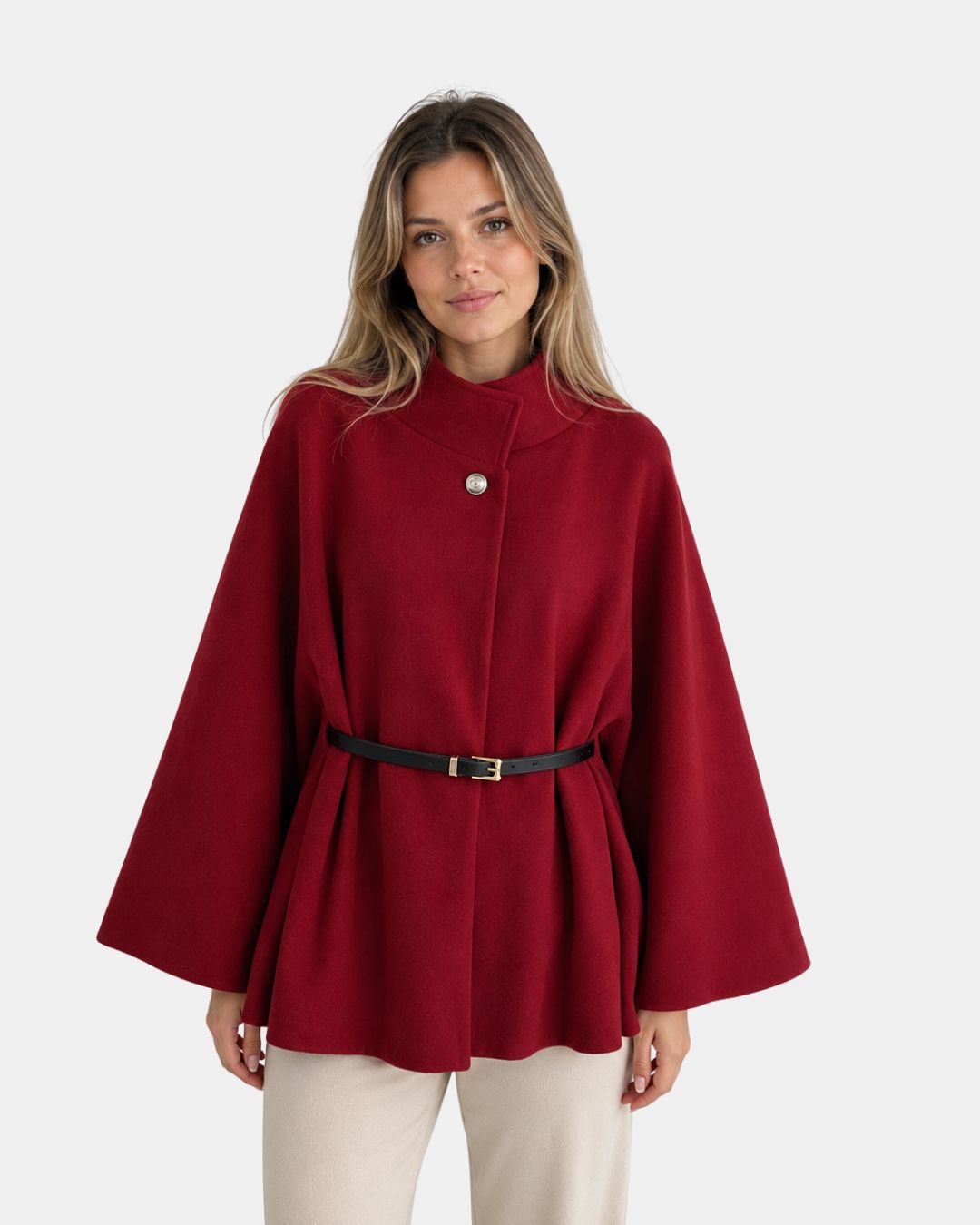 Florianne | Abrigo capa de lana elegante