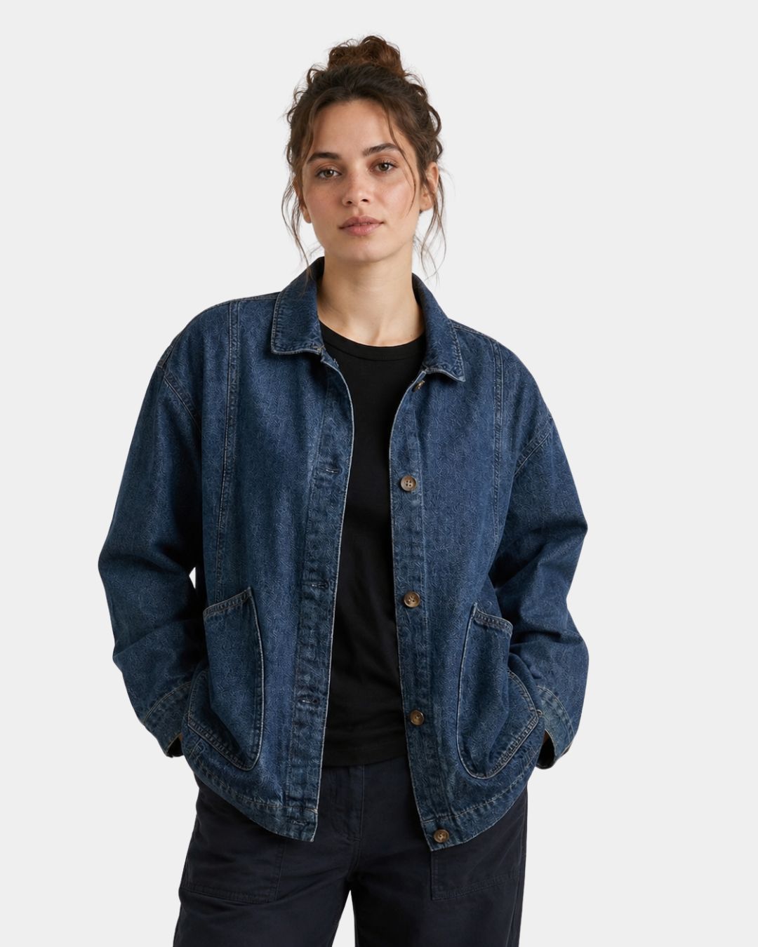 Solianne | Chaqueta de mezclilla larga oversize para mujer
