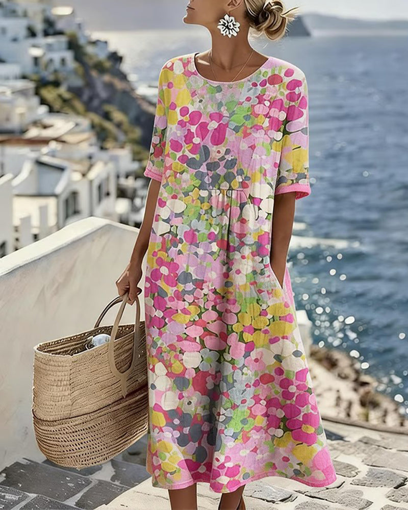 Fiori | Vestido holgado estampado