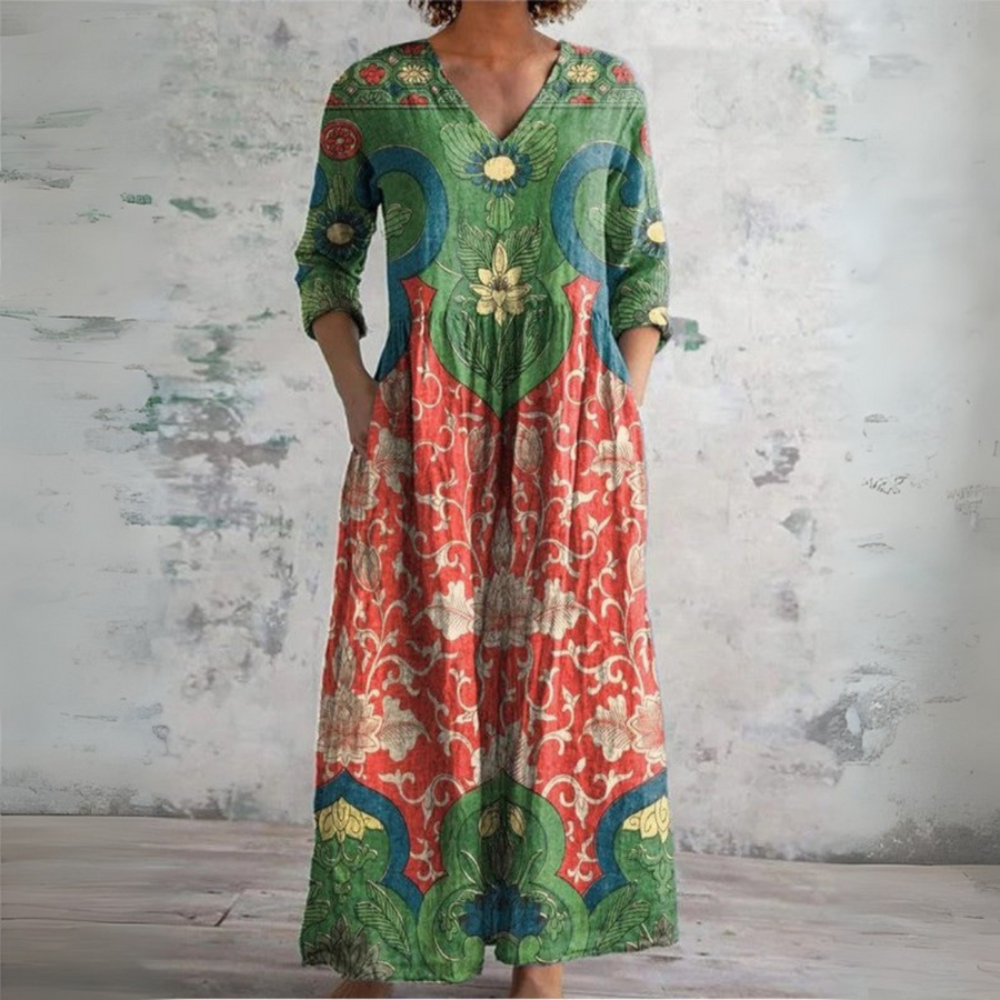 Judit | Vestido Maxi Floral Vintage