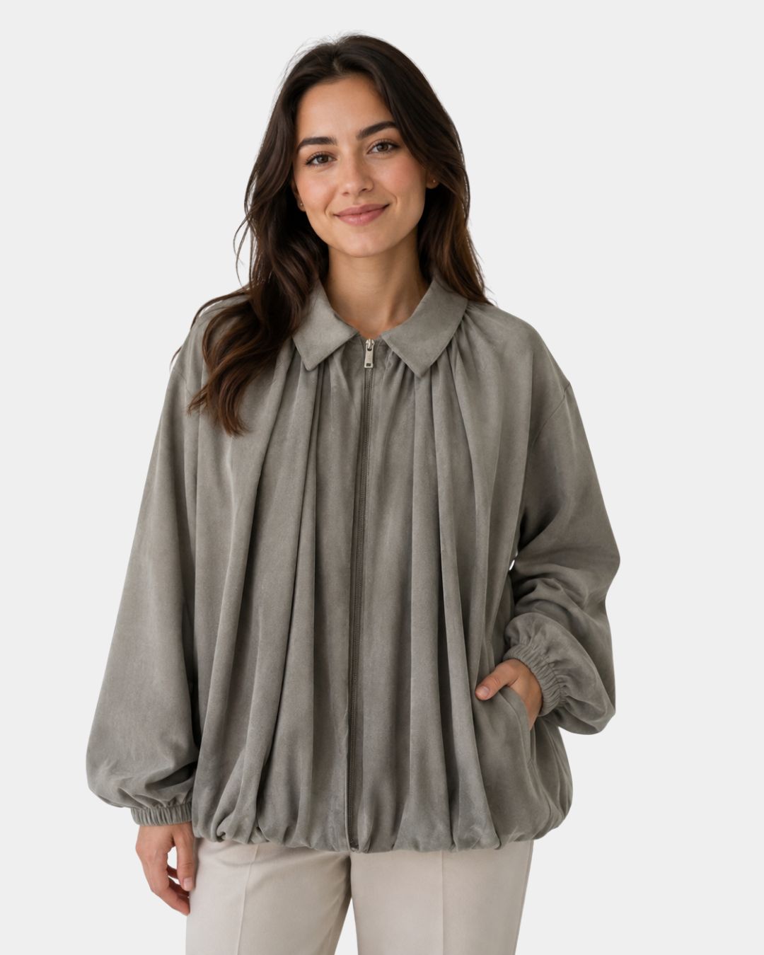 Agnèsine | Chaqueta bomber vintage holgada