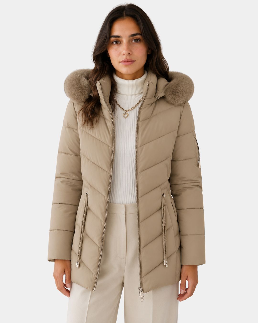 Anéline | Abrigo puffer acolchado elegante