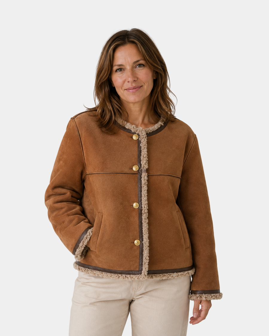 Adalswinde | Chaqueta de ante sintético para mujer