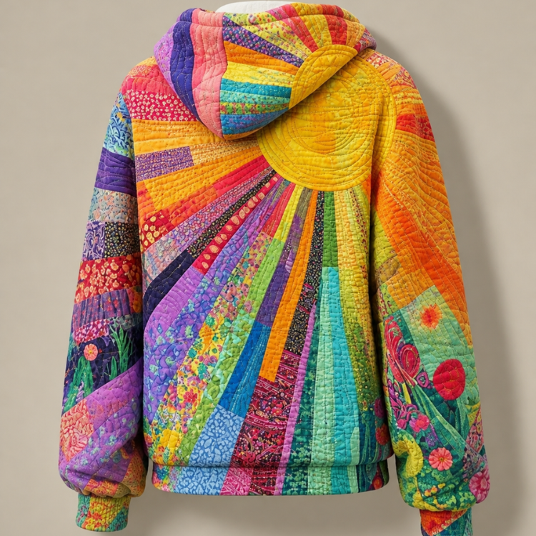 Amanda - Sudadera acolchada con capucha Wildflower