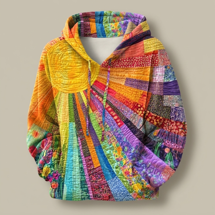 Amanda - Sudadera acolchada con capucha Wildflower