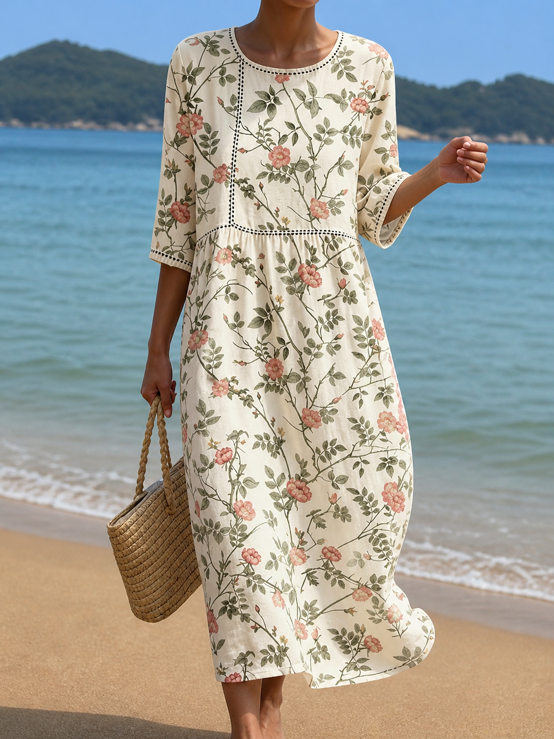 Yumara | Vestido con diseño de flores