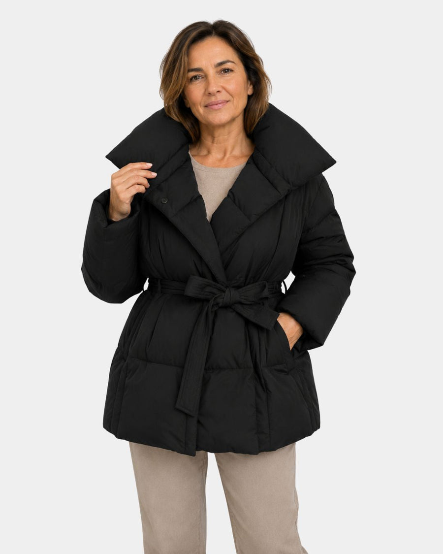 Alixène | Chaqueta acolchada para mujeres con cinturón en la cintura
