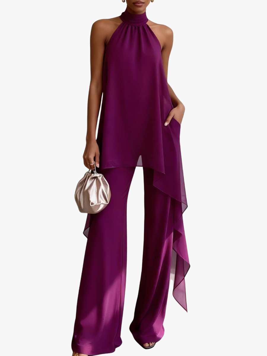 SEMME | ELEGANTE CONJUNTO HALTER PARA MUJER