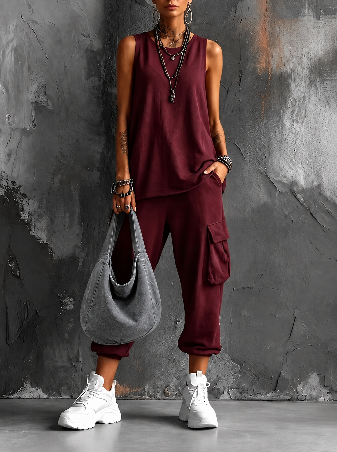 Noelia | Conjunto casual de confort urbano + bolsa gratis