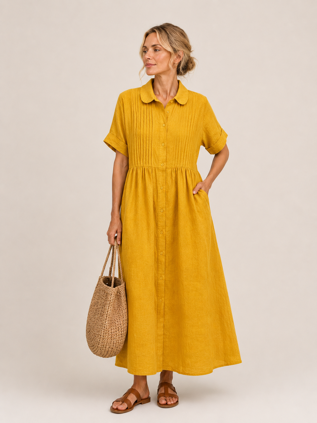 Capri | Vestido Midi Camisero Veraniego