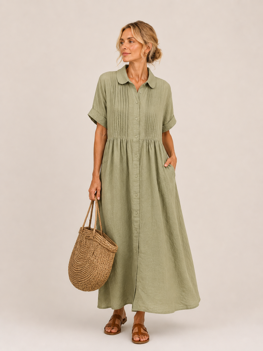 Capri | Vestido Midi Camisero Veraniego