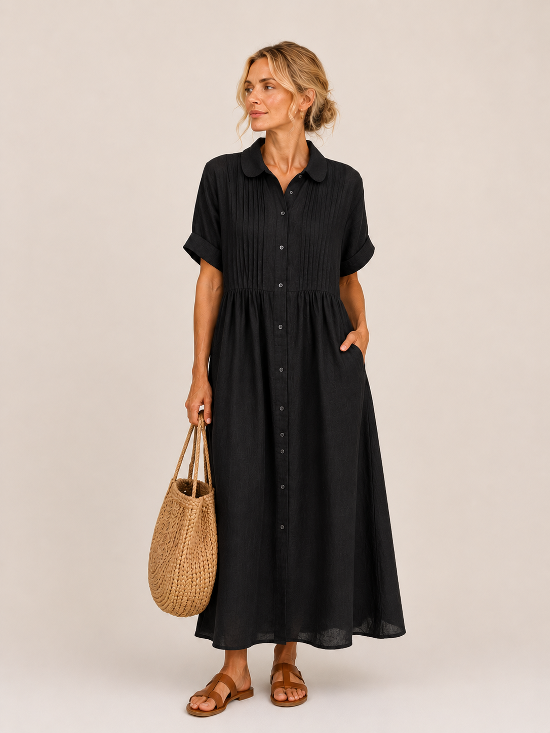 Capri | Vestido Midi Camisero Veraniego