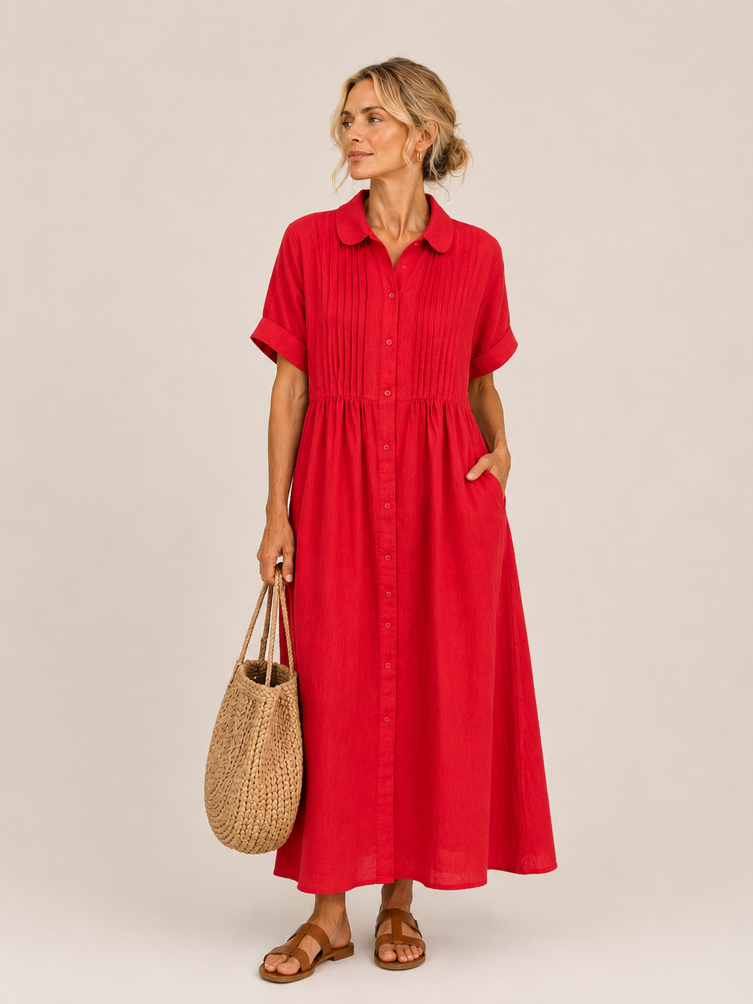 Capri | Vestido Midi Camisero Veraniego