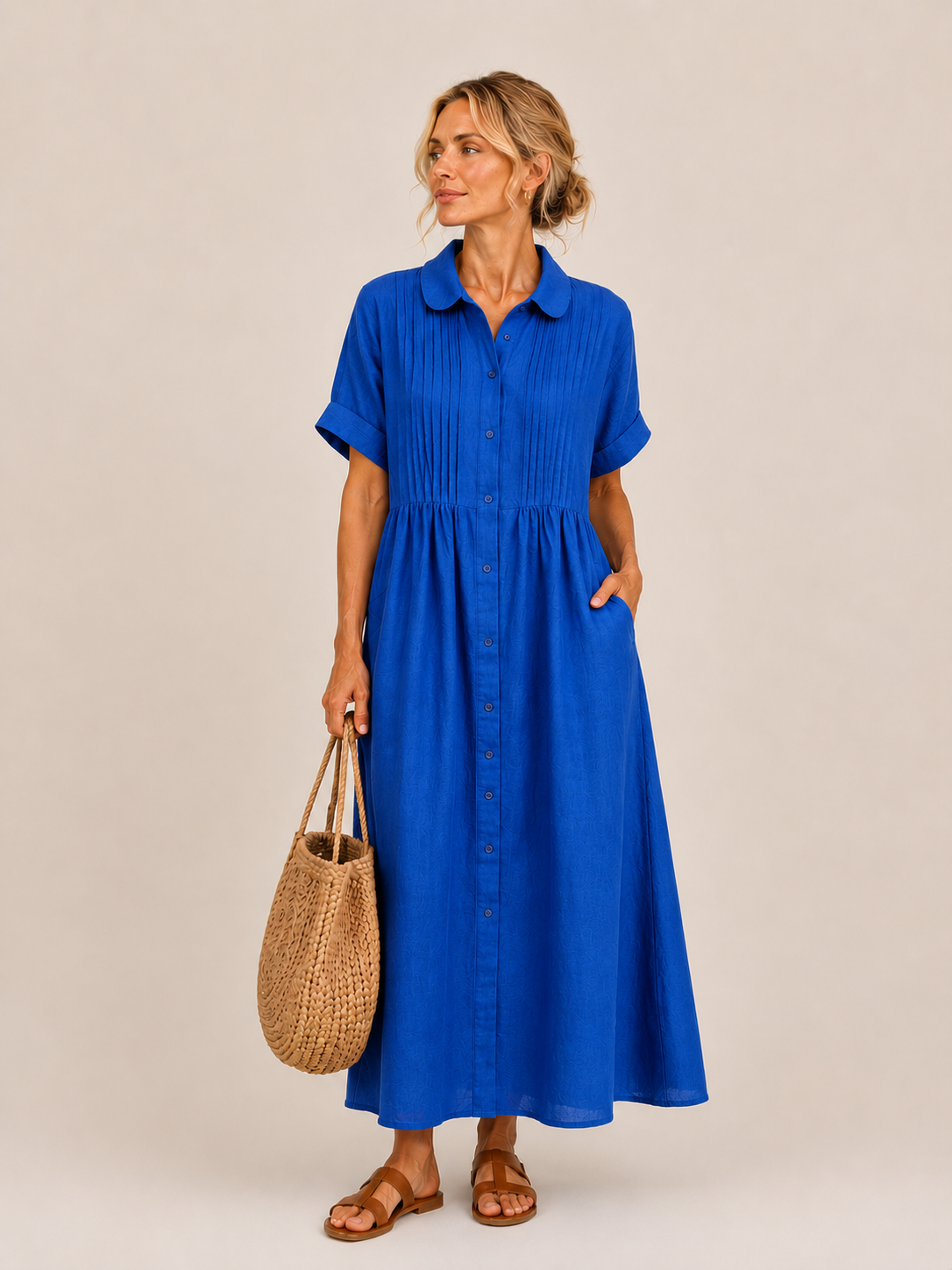 Capri | Vestido Midi Camisero Veraniego