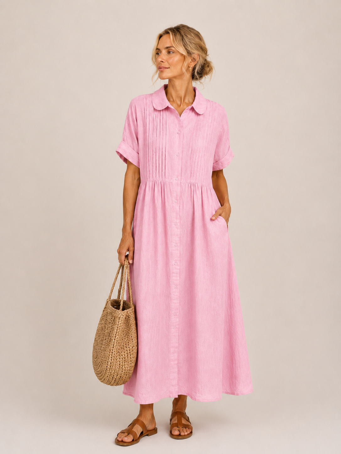 Capri | Vestido Midi Camisero Veraniego