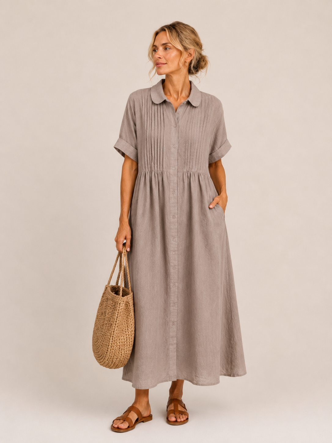 Capri | Vestido Midi Camisero Veraniego