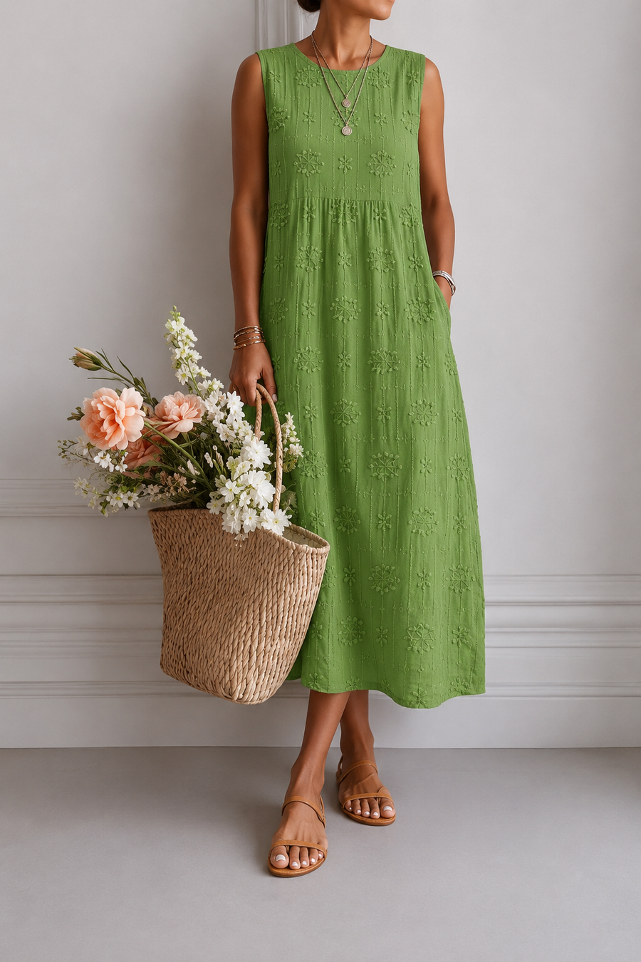 OLIVIA - VESTIDO MIDI LIGERO DE DÍA