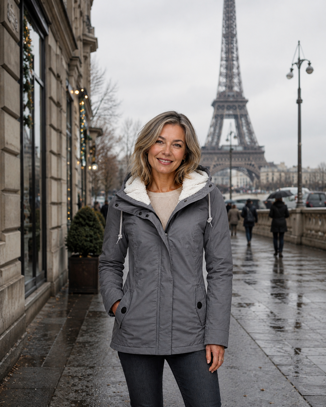 Maréline | Chaqueta de lluvia impermeable con capucha para mujeres