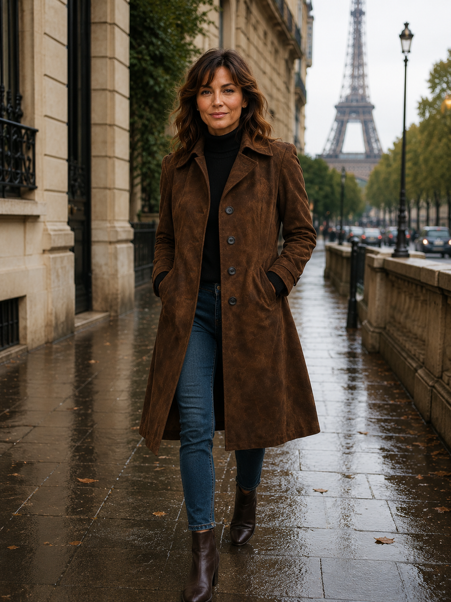 Sienna | Elegante trench de ante