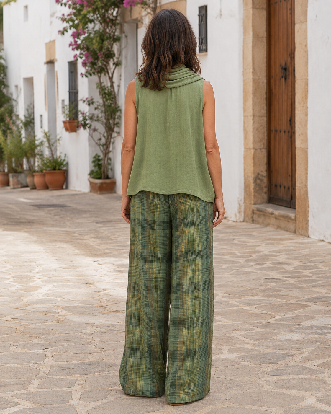 Conjunto Natural Cómodo y Elegante Verde
