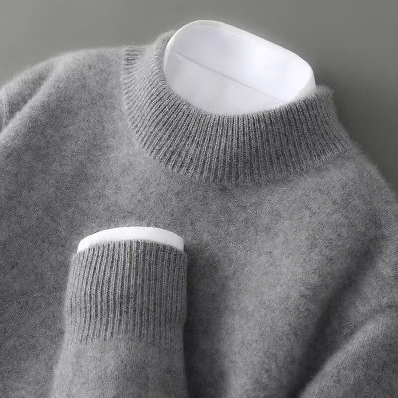 Suéter de cachemira para damas con cuello alto