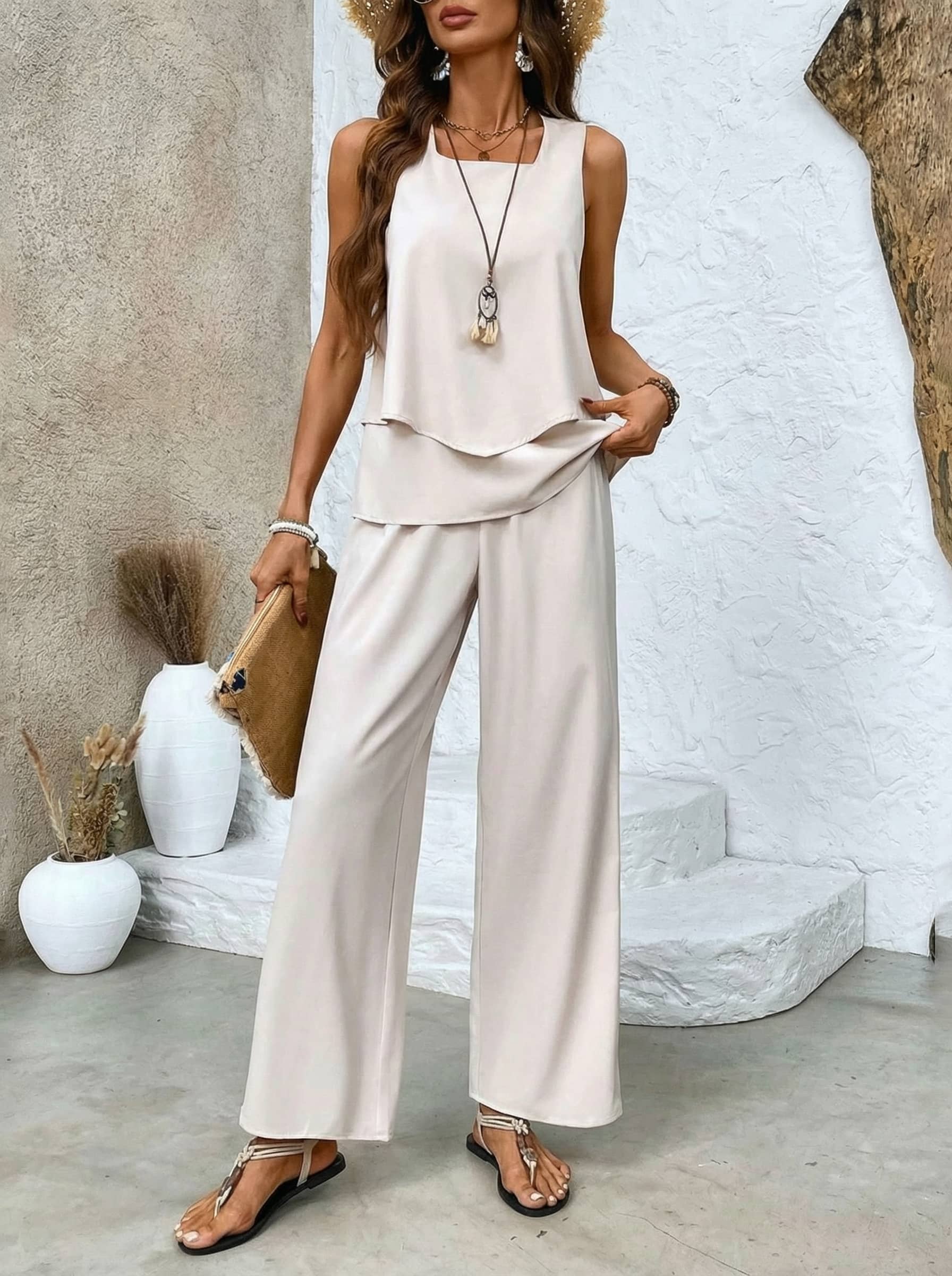 Two-piece fluid printed set