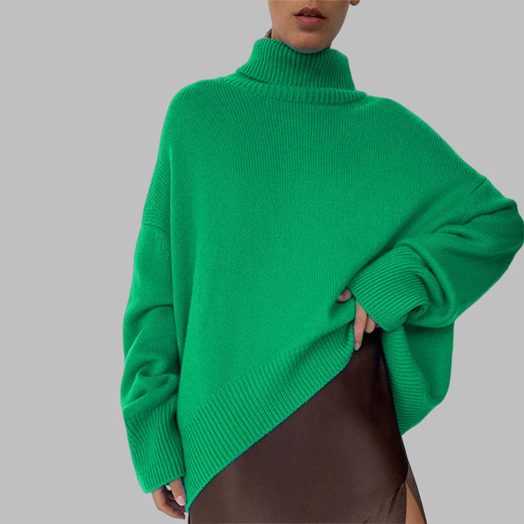 Mylène | Suéter de Cuello Alto Oversize de Algodón