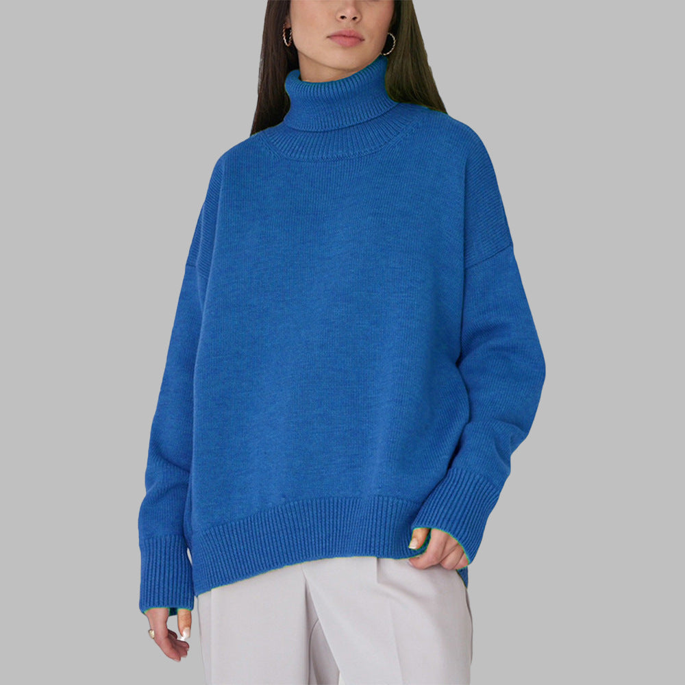 Mylène | Suéter de Cuello Alto Oversize de Algodón