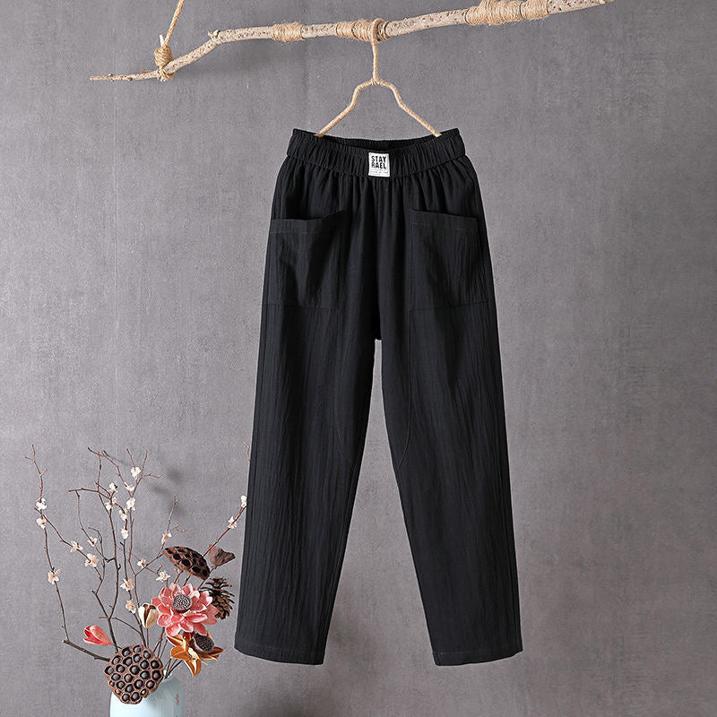 Alyra - Pantalones Relax con Bolsillos