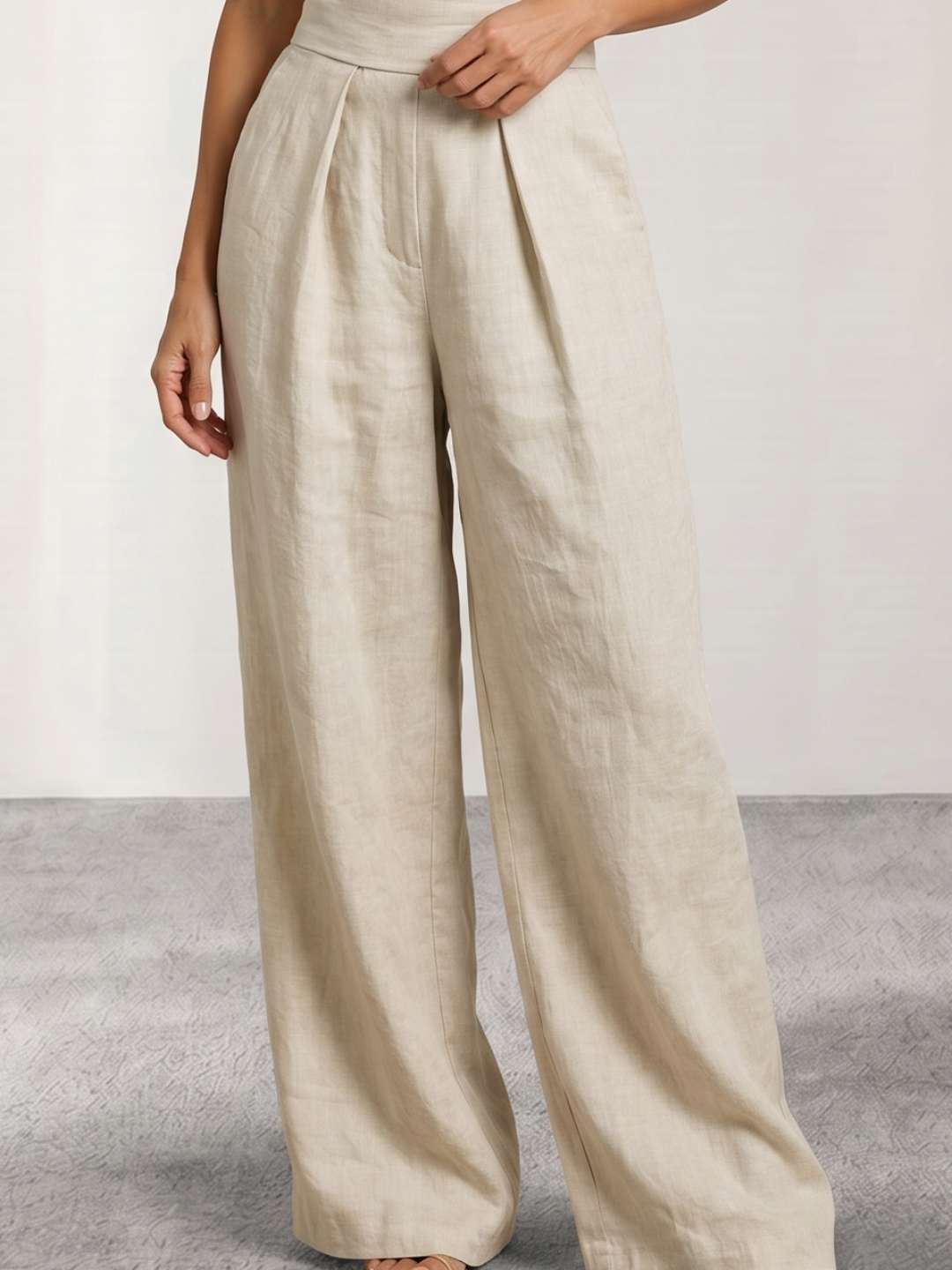 Fluid jumpsuit with turtleneck
