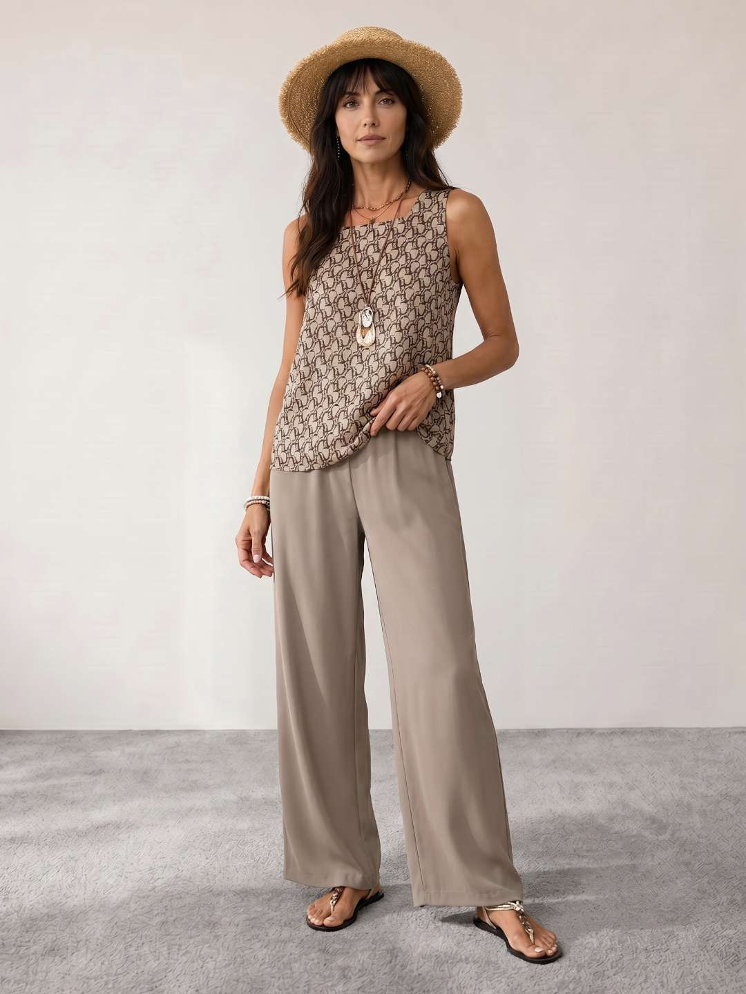 Two-piece fluid printed set