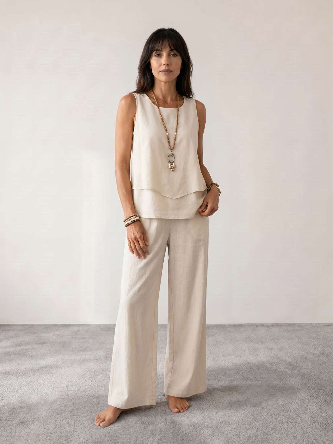 Two-piece fluid printed set