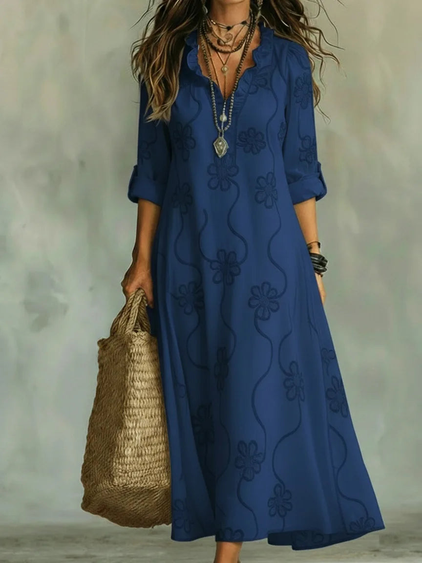Sienna |  Vestido de verano floral que disimula la barriga