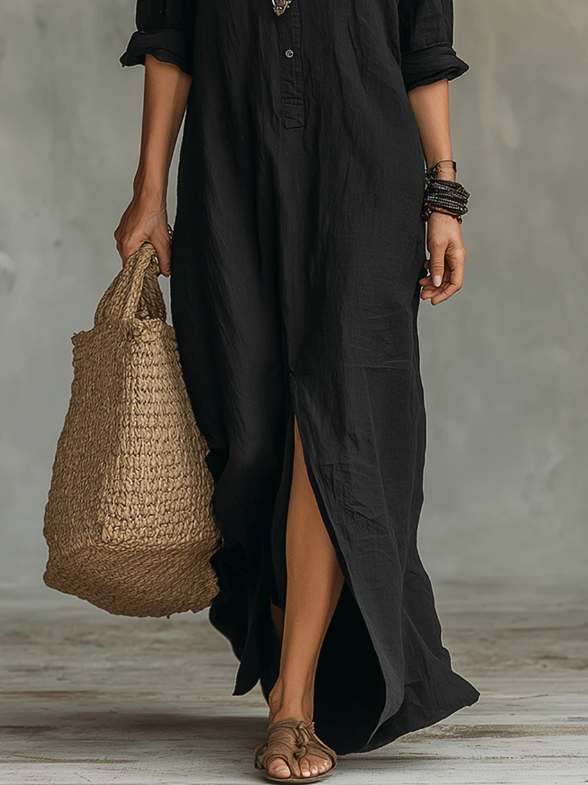 Luna | Vestido largo cómodo con una silueta favorecedora y versátil para el día a día