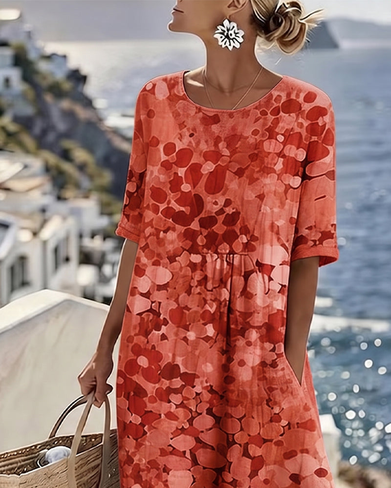 Fiori | Vestido holgado estampado