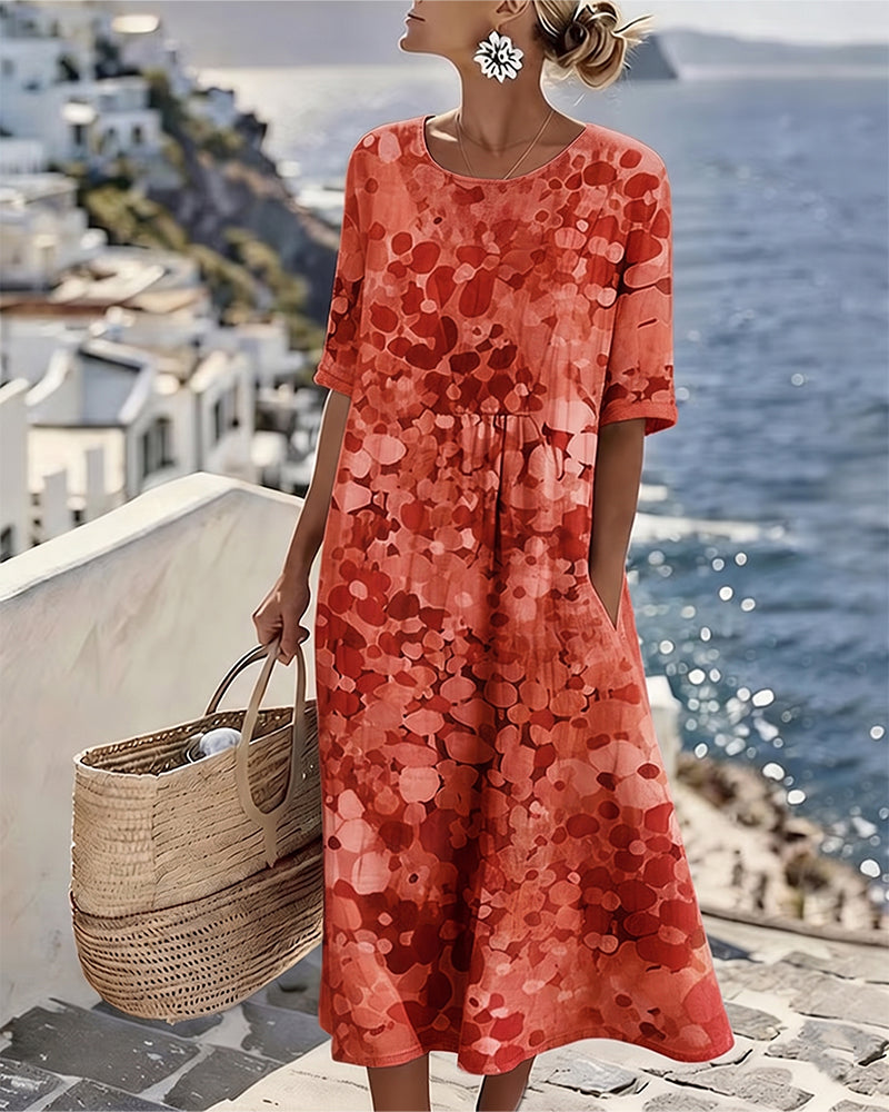 Fiori | Vestido holgado estampado