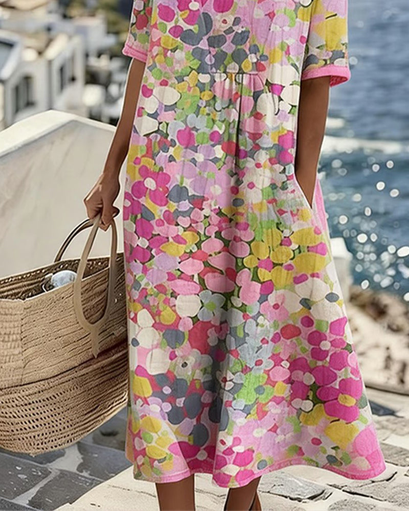 Fiori | Vestido holgado estampado