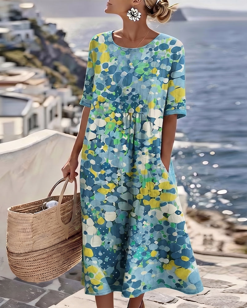 Fiori | Vestido holgado estampado