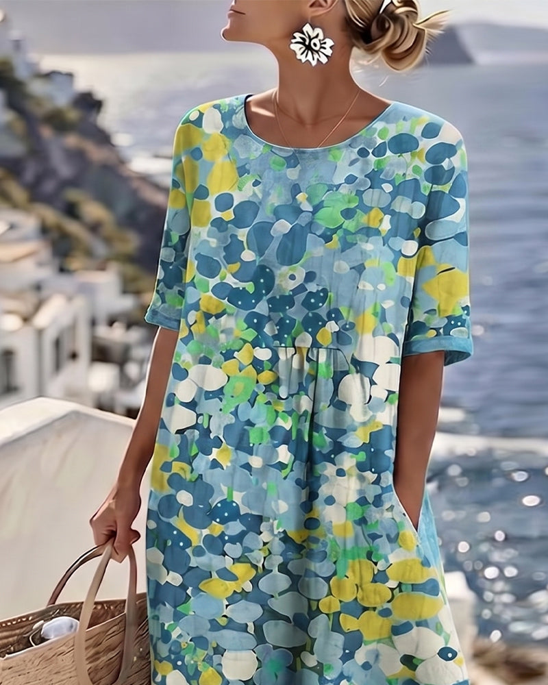 Fiori | Vestido holgado estampado