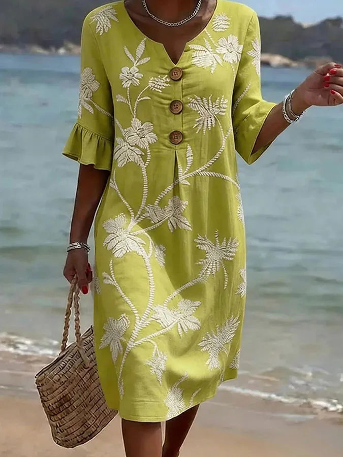Maria Jose | Vestido con diseño de flores