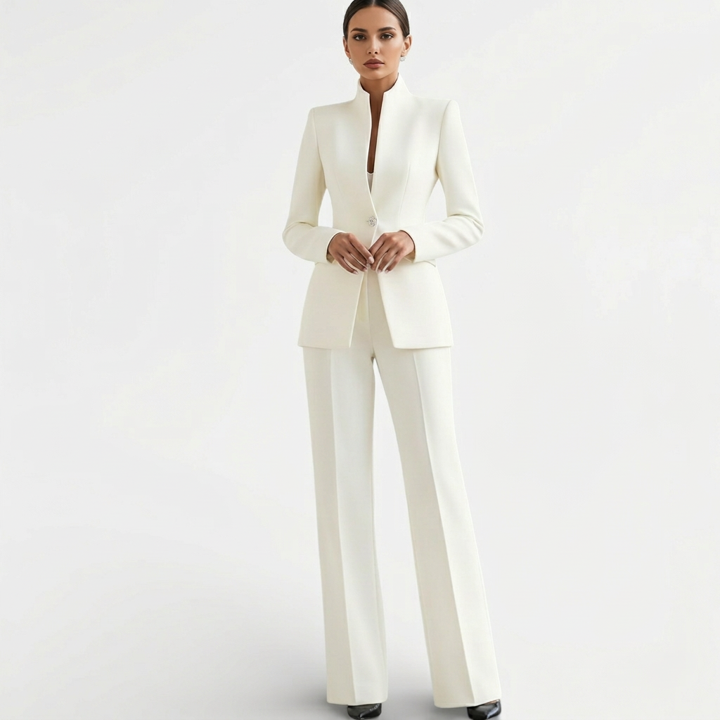 Conjunto Elegante de Mujer | Chaqueta y Pantalones Profesionales