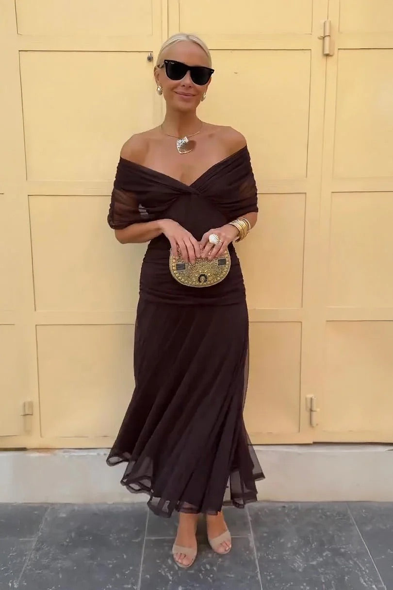Lydia | Vestido Maxi Off Shoulder