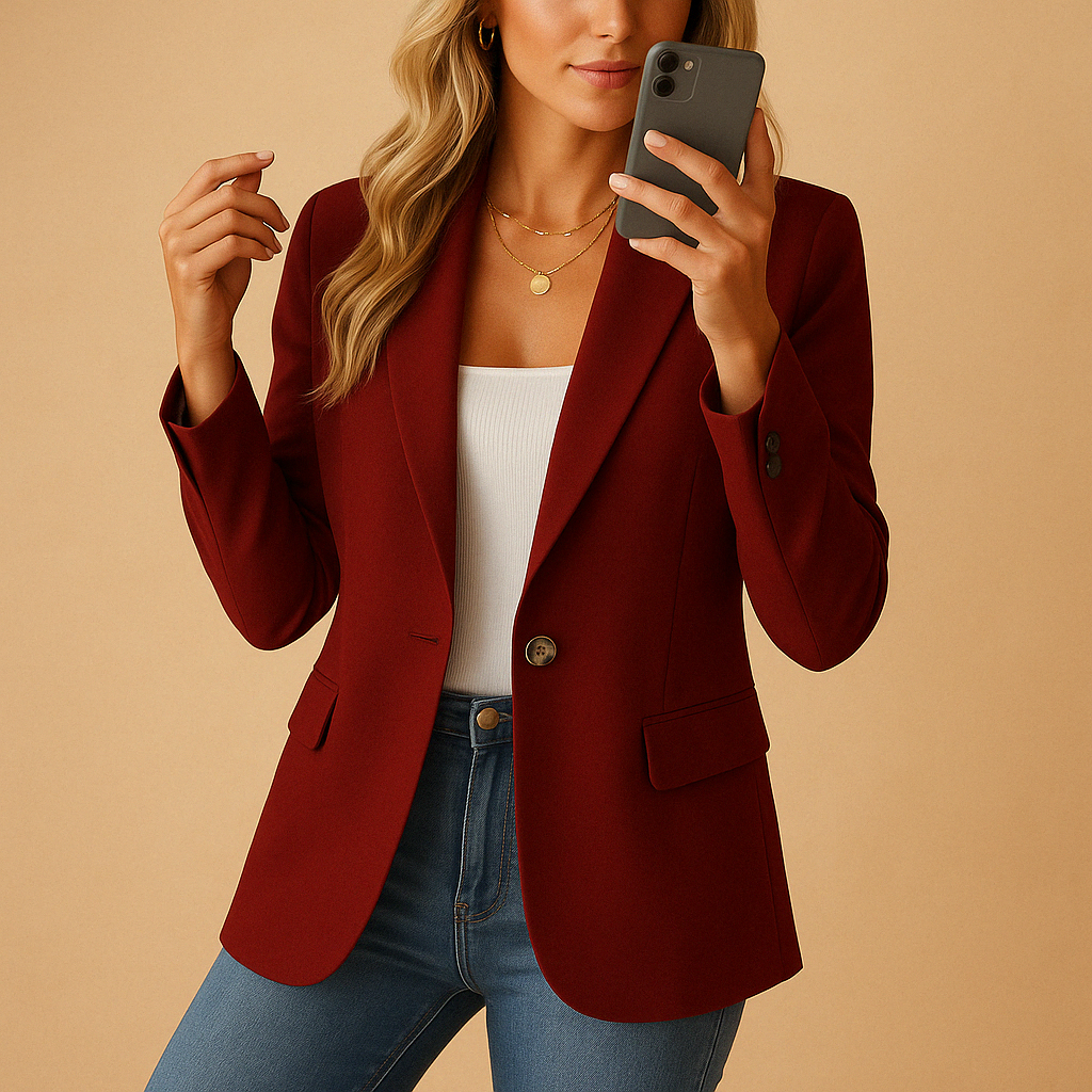 Blazer entallado para mujer – Diseño ajustado con elasticidad para looks profesionales y casuales
