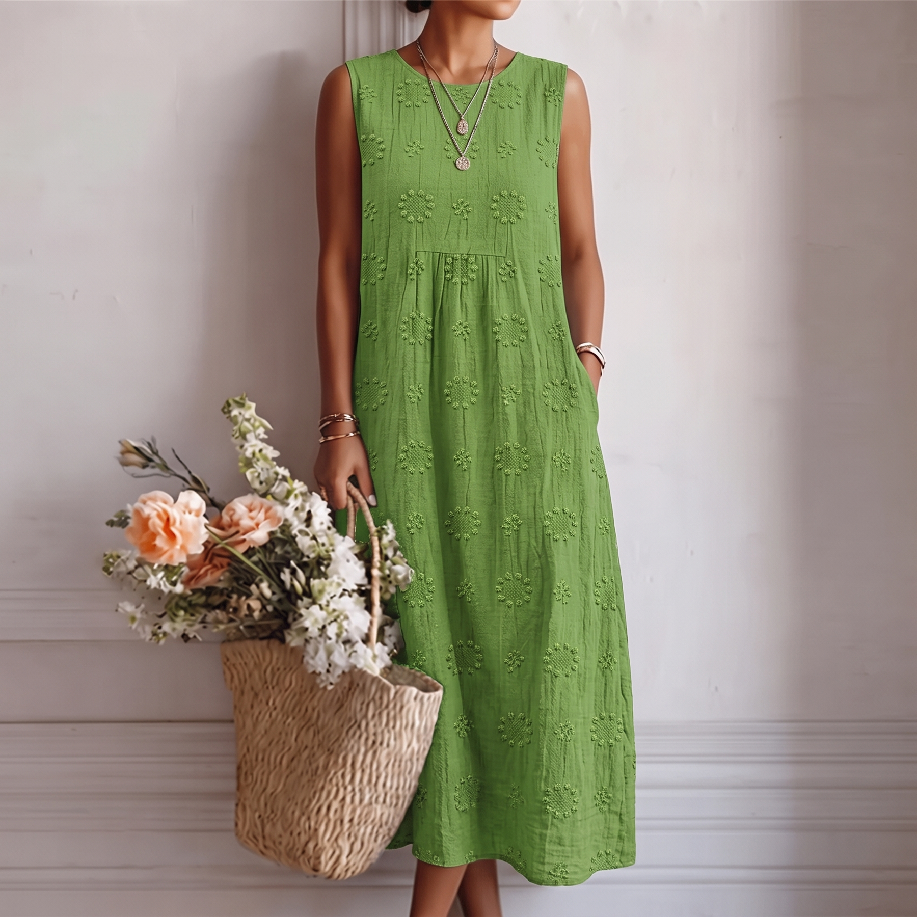 OLIVIA - VESTIDO MIDI LIGERO DE DÍA