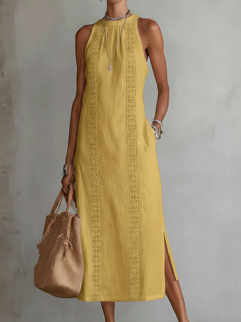 Jimena | Vestido elegante con cuello Halter