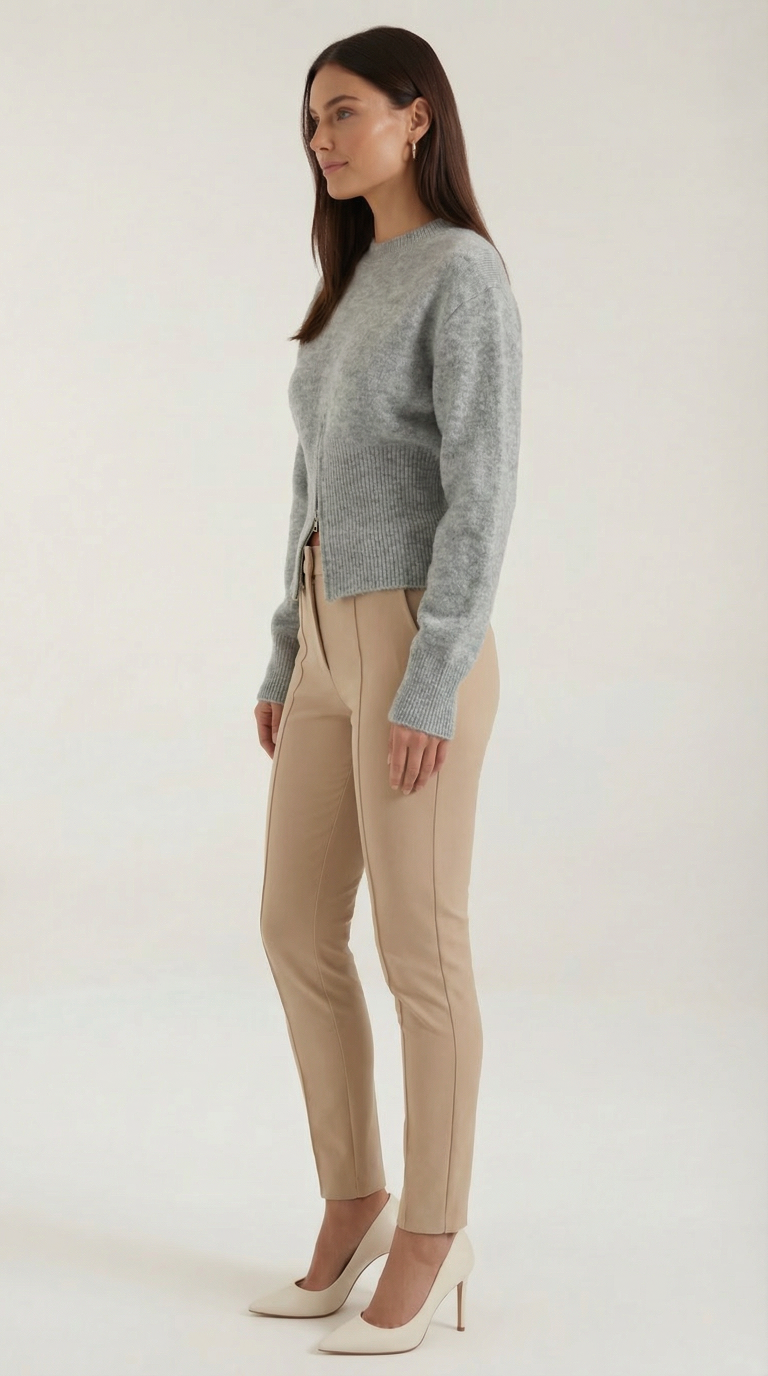 Beverly half-zip knit sweater