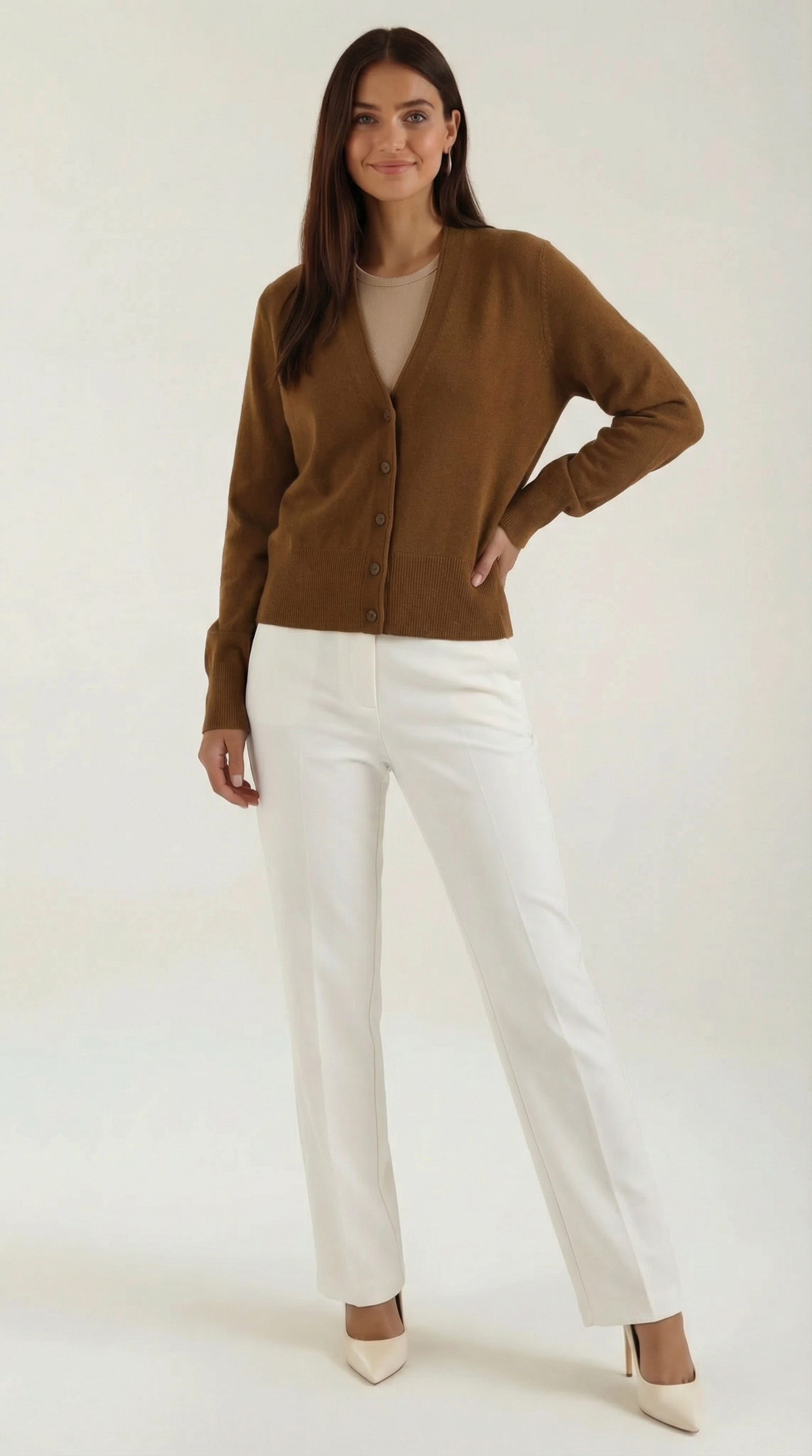 Bonnie V-Neck Knit Cardigan