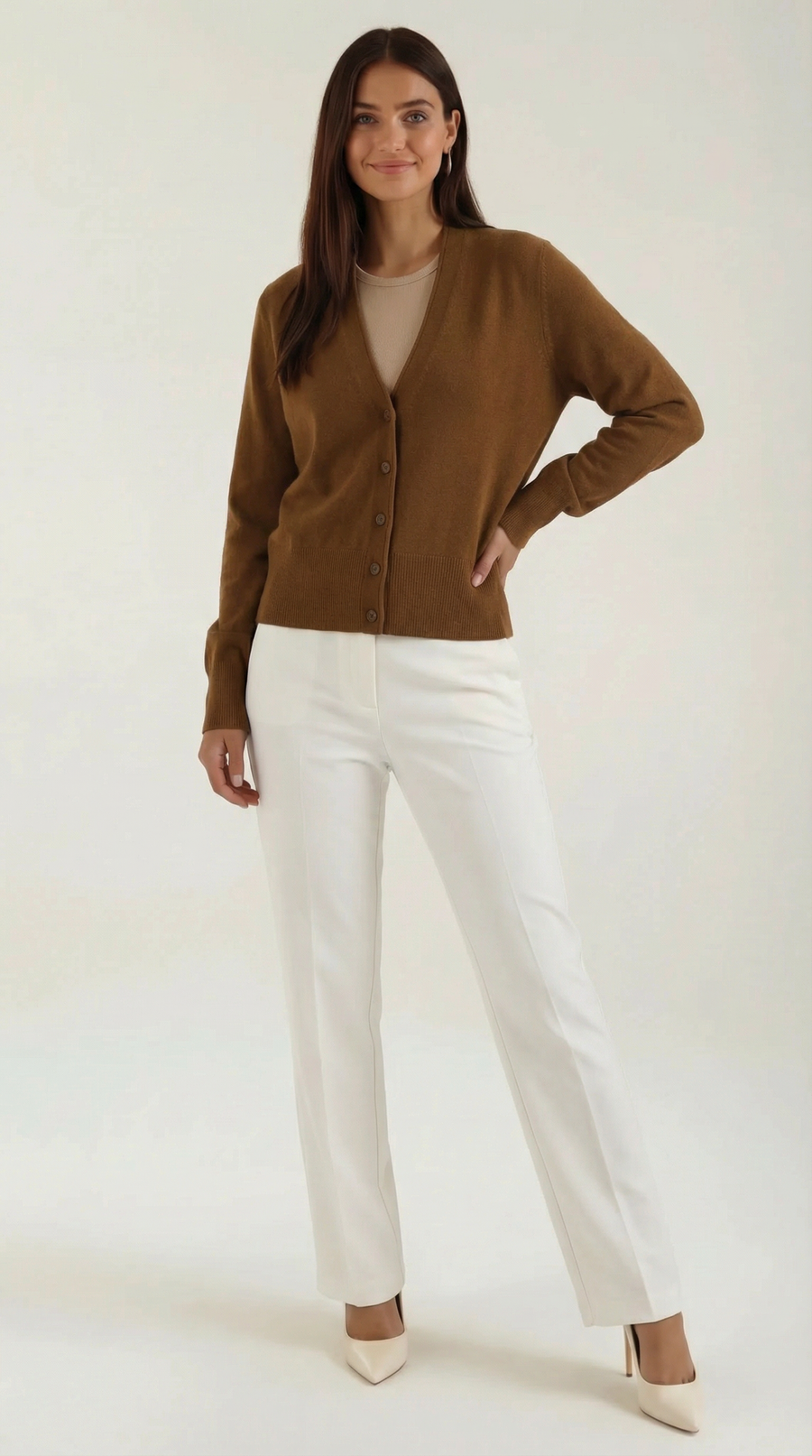 Bonnie V-Neck Knit Cardigan